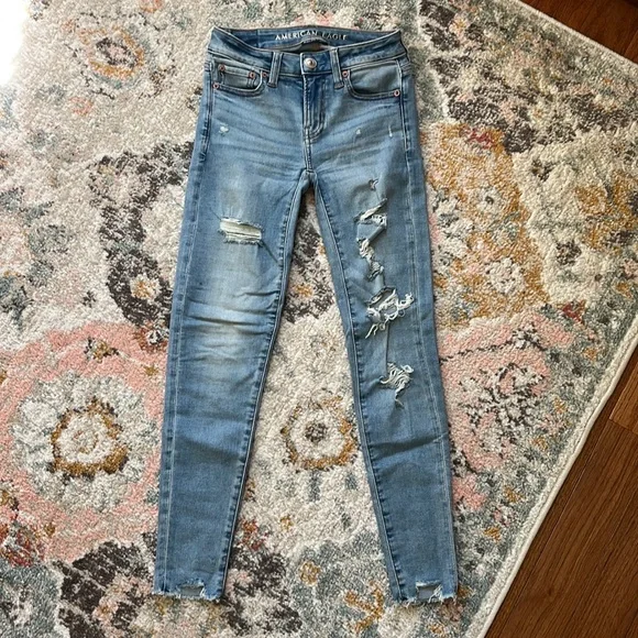 American Eagle Stretch Jeggings, 00 Short - Picture 1 of 6